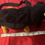Shoulder Bag Water bottle Black and Tan Dog Plush excellent shape! Great Piece! Photo 2