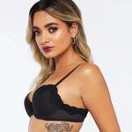 Savage X Fenty Demi Mesh Bra Black Size 32DD NWT Photo 3