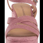 Lucky Brand  Women's Carlisha Wedge flatform Strappy Sandal size 9.5 pink Photo 2