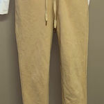 Dance & Marvel  Tan Leisure Pants w/ Gold Accent Drawstrings and Pockets- Medium Photo 0