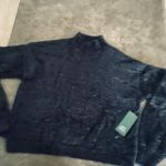 Wild Fable Women's Crewneck Tinsel Sweater (Black Photo 3