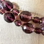 Joan Rivers Amethyst Purple Faceted Glass Bead Necklace Photo 3