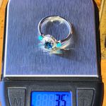 London Blue Topaz Sleeping Beauty Turquoise Sterling Silver Ring Size 10 Photo 9