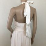 Lulus Lulu’s Nude Cream Keyhole Halter Backless Dress Photo 4