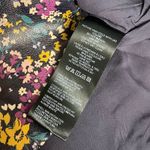 Maeve NWT  Anthropologie Faux Leather Micro Mini Side Slit Floral Women’s Size 2 Photo 5