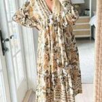 Free People  Rows Of Roses Maxi Dress in Ivory Combo Size Medium Photo 14