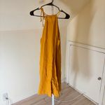 Ann Taylor Loft Beach NWT Women's Yellow Cotton Linen Sundress Beach Cover Up XS Photo 4