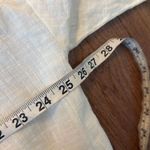 ZARA NWT cotton white collared tie front blouse coverup M Photo 8