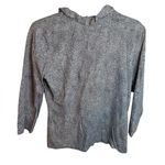 J. McLaughlin  Navy Blue Speckled Durham Ruffle Top Photo 1