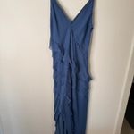 Abercrombie & Fitch Abercrombie Powder Blue Ruffle Maxi Dress Photo 11