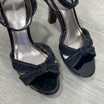 Calvin Klein  • Bella denim bow wooden heels Photo 4