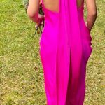 Misha Collection Evianna Satin Gown in Hot Pink Photo 2