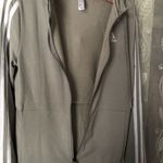 Adidas Gray Zip-Up Hoodie Jacket XS Athletic Outdoors Gym Active Sports 3-strip Photo 4