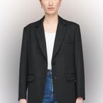 ANINE BING Classic Wool Blazer in Black S Photo 1