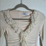 Oh Polly  YARA RUFFLE MINI DRESS IN BEIGE Size S Photo 2