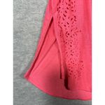 Nanette Lepore  Play Women’s T-Shirt Sz XL Tee Laser Cut Coral Casual‎ Athleisure Photo 3