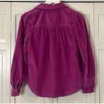 Loft  pink corduroy shacket puff sleeve shirt jacket xs Photo 8