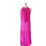 Vince Camuto NWT  Oscar Bow Back Tiered Maxi Dress X-Small, HOT PINK Photo 4