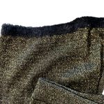 ZARA  Knit women's size medium wide legged black glitter gold pants Photo 1