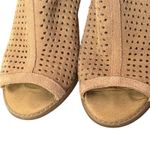 Lucky Brand Larise Suede Leather Perforated Ankle Booties Chunky Heels Size 6 Photo 4