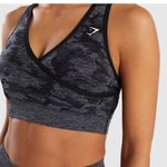 Gymshark Gray and Black Sports Bra Seamless Design small Photo 0