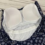 Kona Sol  Shirred Tankini Top Navy 14W Photo 4