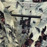 Downeast DE COLLECTION Pleated Floral Button Down Blouse Photo 3