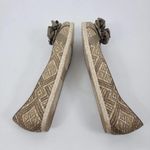 Vera Wang NEW  Lavender Eri Basketweave Flats Leather Beige Size  9.5 Photo 5