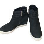 LINEA Paola black white wedge platform shoes size 7.5M Photo 0