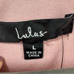 Lulus  Sweet Like You NWT size Large Blush Pink Ruffled‎ Mini Dress Short Sleeve Photo 4