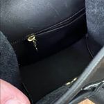 Coach  vintage 90s Black Leather mini backpack day pack Bag with dust bag Photo 6