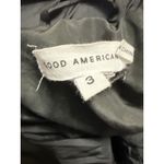 Good American  Long Line Women's Black Pocket Full Zip Puffer Coat Jacket Size 3 Photo 4