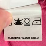 Eshakti pink red floral midi dress size small / 6 smocked full skirt feminine Photo 11