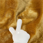 H&M   Gold Velvet Bodycon Mini Dress Women’s 12 Deep V Party NYE Holiday NWT Photo 10