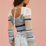 Altar'd State NWT Altar’d State Jeanne Cropped Pullover Sweater Cozy Knit Crochet Boho Medium Photo 1