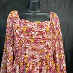 Crystal Doll  Floral Mini Dress in Pink and Yellow M Photo 5