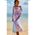 Lilly Pulitzer  BRIA MAXI DRESS SEA SHELLABRATION Size Medium Photo 1