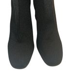 MIA  Black Knit Stretchy Slip on Ankle Booties Heels(Size 12) Photo 6