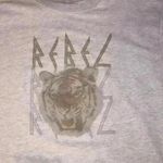 Vintage Canvas Rebel Tiger loose fit Sweatshirt Size small. Pristine Gray Photo 5