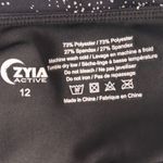 Zyia Active Leggings 12 Reflective Pocket Capri Athletic Running Workout Cycling Black Photo 7