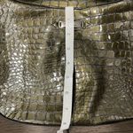 Cole Haan Green Patent Leather Crocodile Print Shoulderbag Photo 8