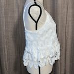 Lizard Thicket  size medium sleeveless white v neck tank with adjustable straps Photo 2