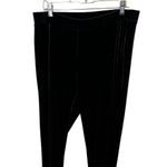 Chico's Zenergy Women's Brown Velvet Leggings Size US 12 Ruched Leg Casual Fall Photo 1