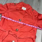 Loft Coral Cotton Trench Coat XXSP Photo 4