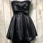 Black Bow Tie Mini Dress Size M Photo 2