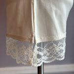Vintage City Unltd ivory cream V neck camisole with lace hem and split sides Size M Photo 3