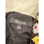 Madewell  Wrap-Front V-Neck Maxi Dress French Floral Black Women's Size 6 Photo 5