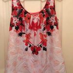 New York & Co. Pink Floral Tank Photo 0