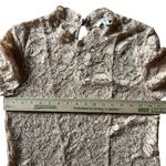 Shilla  Chic Lace Blouse in Cream Pink Size Small Office Bohemian Business Casual Photo 6