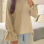 J.O.A. Tie Bell Sleeve Sweater- Size Small Photo 0